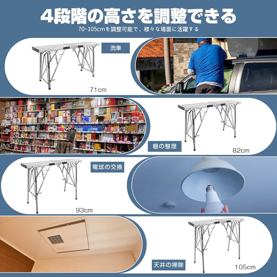 1台4役 4Way 多機能脚立 Amazon.co.jp: DayPlus多機能はしご 4.7mアルミ はしご兼用脚立